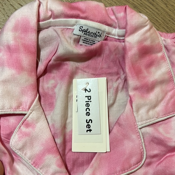 NWT Splendid Pink Tie-Dye Pajamas - Picture 3 of 4